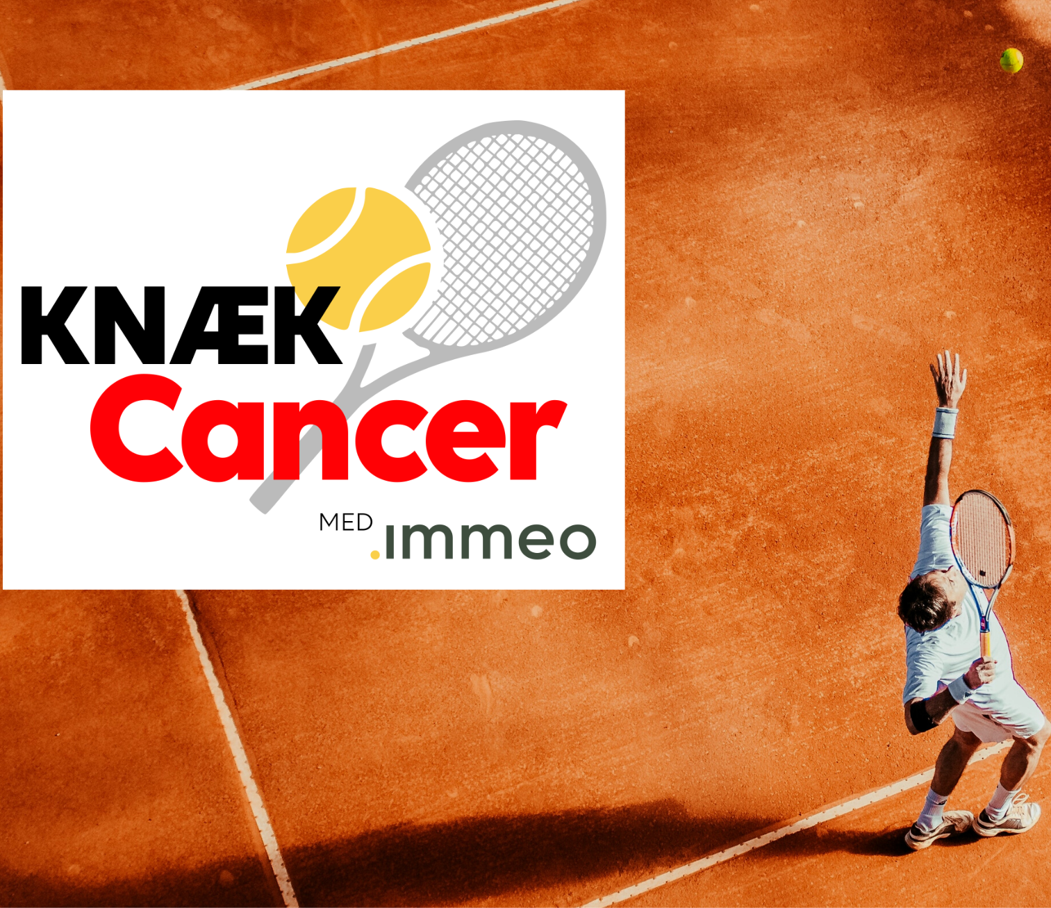 Knæk Cancer med Immeo - logo i hvid boks